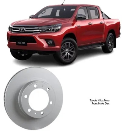 Illustration of toyota hilux revo front brake disc 43512-0k100