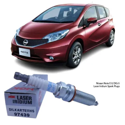 Illustration of nissan note e12 dig-s genuine laser iridium spark plugs dilkar7e11hs