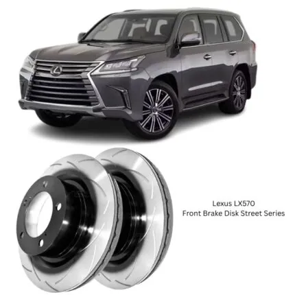 Illustration of lexus lx570 front brake disk street series dba2724s