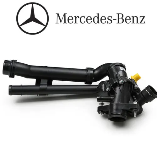 Illustration of mercedes benz e-class w213 engine coolant thermostat 2742000615