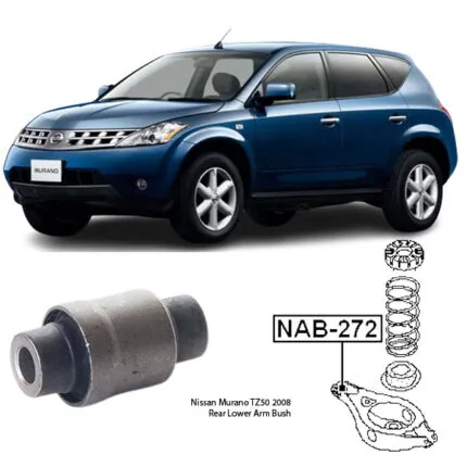 Illustration of nissan murano tz50 rear lower arm bush nab-272