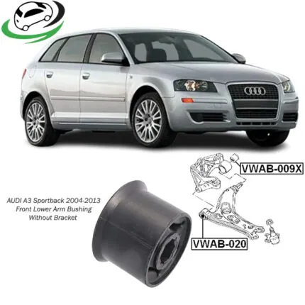 Illustration of audi a3 sportback 2004-2013 front lower arm bushing without bracket vwab-009x