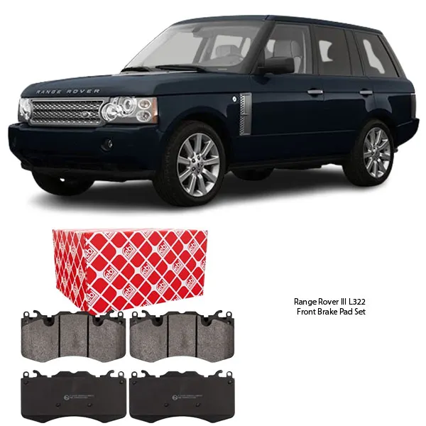 Illustration of range rover iii l322 front brake pad set lr093886
