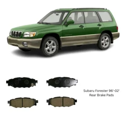 Illustration of subaru forester 96′-02′ rear brake pads d7064m