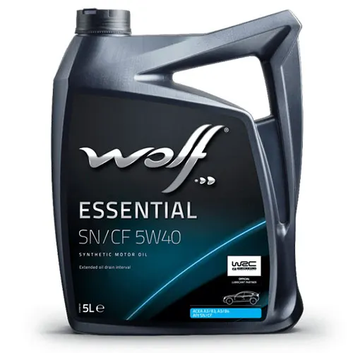 Illustration of essential sn/cf 5w40 synthetic engine oil 5ltrs