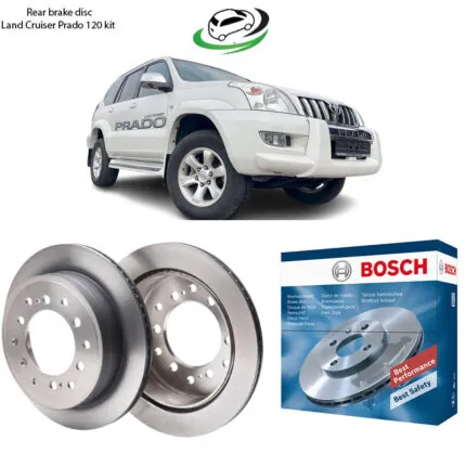 Illustration of toyota landcruiser prado j120 rear brake disc 42431-60200