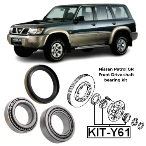 Illustration of nissan patrol gr front drive shaft bearing kit kit-y61