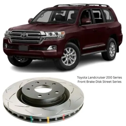 Illustration of toyota landcruiser 200 series front brake disk street series dba42722s