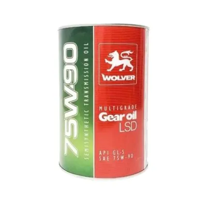 Illustration of wolver gl-5 75w-90 semisynthetic transmission oil