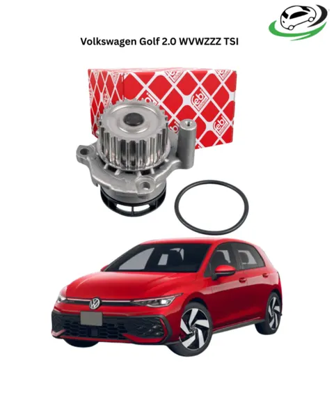 Illustration of volkswagen golf 2.0 tsi water pump (06f121011) | febi german quality replacement kenya