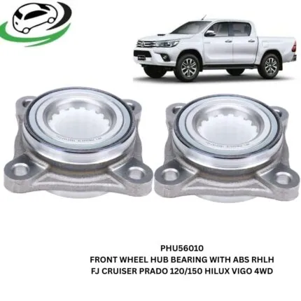 Illustration of phu56010 front wheel hub bearing with abs for toyota fj cruiser, prado 120/150 and hilux vigo 4wd – pair (rhlh)