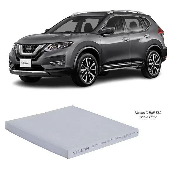 Illustration of nissan x-trail t32 cabin filter 27277-1hd0a