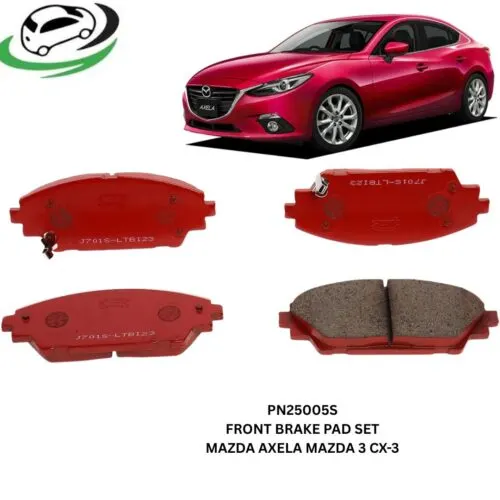 Illustration of pn25005s front brake pad set for mazda axela, mazda 3 and cx-3