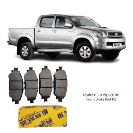 Illustration of toyota hilux vigo 2015+ front brake pad kit d2354