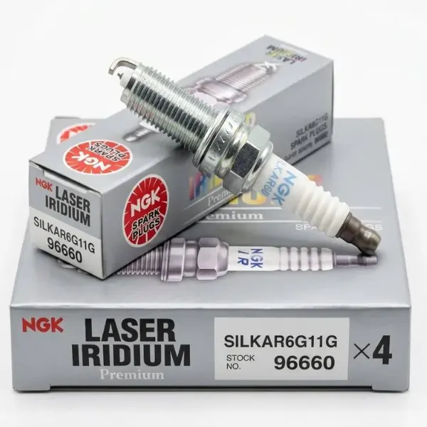 Illustration of ngk silkar6g11g laser iridium spark plug - toyota passo new model
