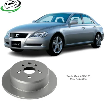 Illustration of toyota mark x grx120 rear brake disc 42431-30280