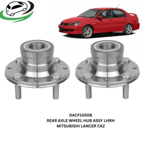 Illustration of mitsubishi lancer ck2 dacf1050b rear axle wheel hub assembly pair rhlh