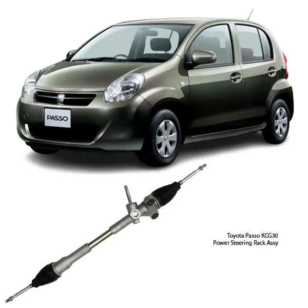 Illustration of toyota passo kcg10 rhd manual power steering rack assy 45510-b1020