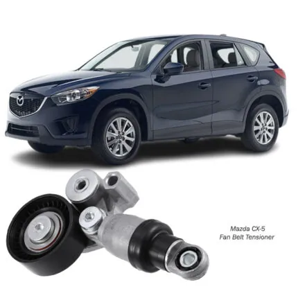 Illustration of mazda cx-5 fan belt tensioner pe03-15-980a