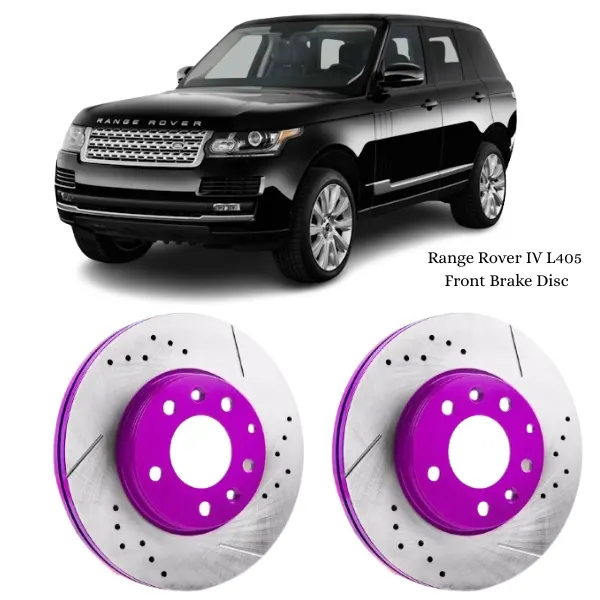 Illustration of range rover iv l405 front brake disc assy rn1760v