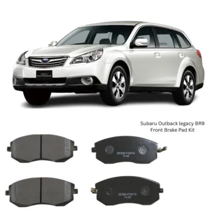 Illustration of subaru outback legacy br9 front brake pad kit d7055