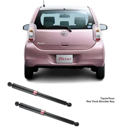 Illustration of toyota passo rear shock absorber assy 343406