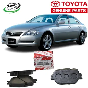 Illustration of toyota mark x grx120 front brake pad kit 04465-30480