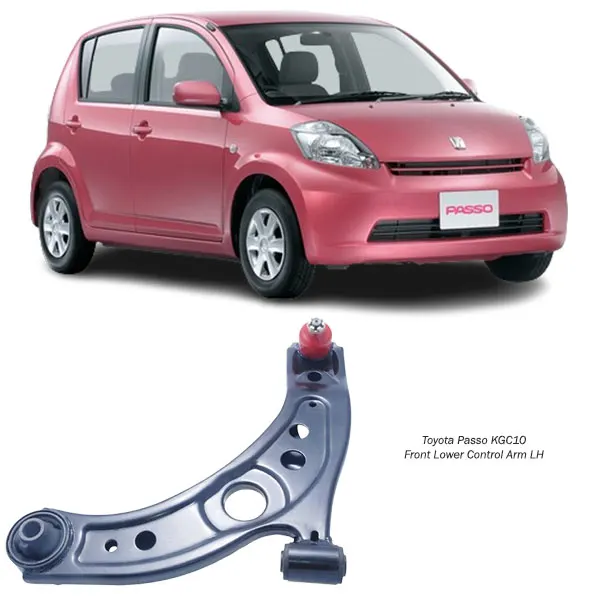 Illustration of toyota passo kgc10 front lower control arm lh 48069-b1070