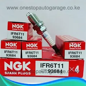 Illustration of genuine ngk iridium spark plugs ifr6t11 pack of 4.
