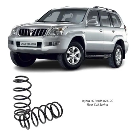 Illustration of toyota lc prado kzj120 heavy duty rear coil spring 48131-j1202