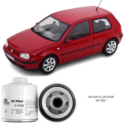 Illustration of vw golf iv 1j# 2006 oil filter c111n