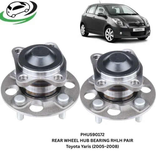 Illustration of phu590172 rear wheel hub bearing for toyota yaris and vitz - pair rhlh