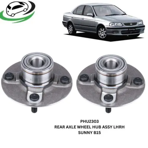 Illustration of phu2303 rear axle wheel hub assembly for nissan sunny b15 - pair (rhlh)