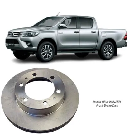 Illustration of toyota hilux kun25r front brake disc 43512-0k060