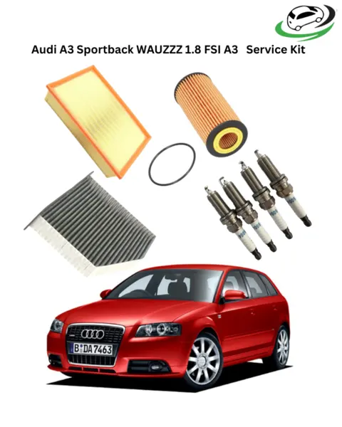 Illustration of audi a3 sportback 1.8 fsi service kit (wauzzz platform) | complete engine maintenance kit kenya