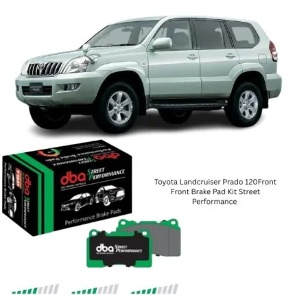 Illustration of toyota landcruiser prado 120 front brake pad kit street performance db1482sp