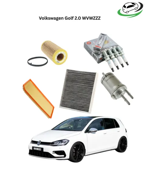 Illustration of volkswagen golf 2.0 service kit