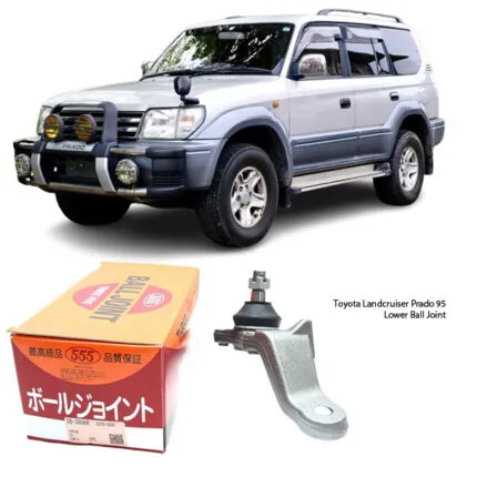 Illustration of toyota landcruiser prado 95 front lower ball joint rh sb3804r