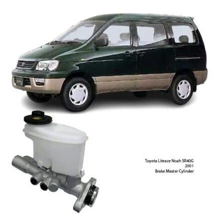 Illustration of toyota liteace noah sr40g 2001 brake master cylinder 47201-28480