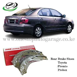 Illustration of rear brake shoes 61-sn2358 toyota premio zzt245 / izzfe