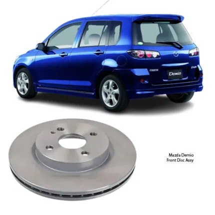 Illustration of mazda demio front brake disc assy d35y-33-25xc