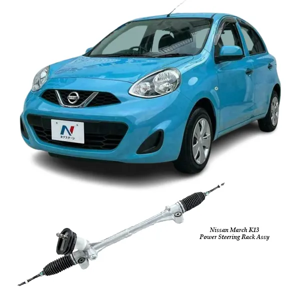 Illustration of nissan march k13 rhd hydraulic power steering rack assy 48001-3aw0a