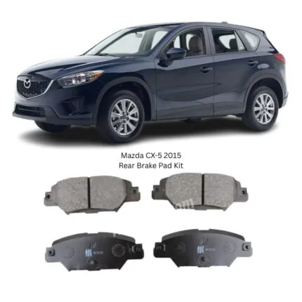 Illustration of mazda cx-5 2015 mk rear brake pad kit d3171