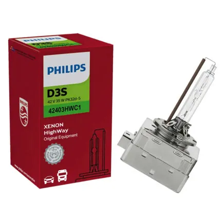 Illustration of d3s philips xenon headlight bulb