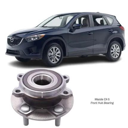 Illustration of mazda cx-5 front hub bearing kd35-33-04xc
