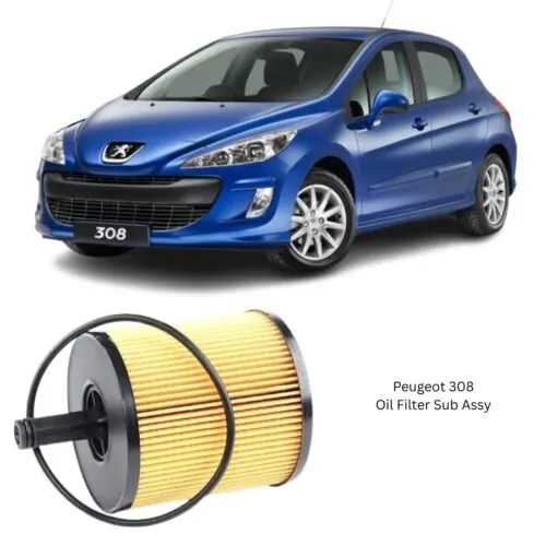 Illustration of peugeot 308 oil filter sub assy 07z115562