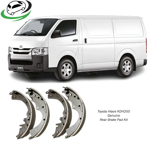 Illustration of toyota hiace kdh200 genuine rear brake lining set 0449526240