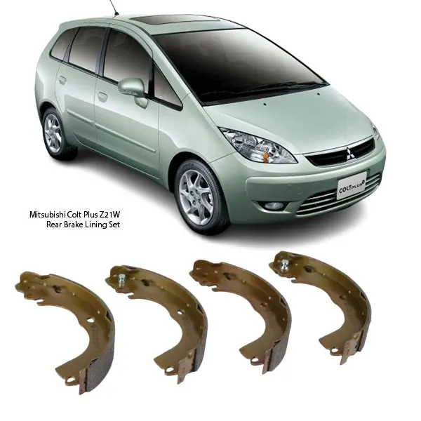 Illustration of mitsubishi colt plus z21w rear brake lining kit fn1267