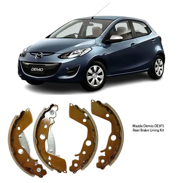 Illustration of mazda demio de3fs rear brake lining kit fn3434
