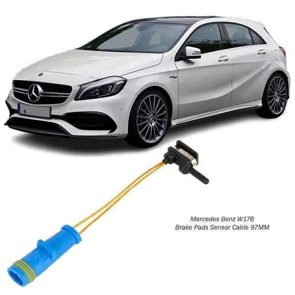 Illustration of mercedes benz w176 brake pads sensor cable 97mm 39246